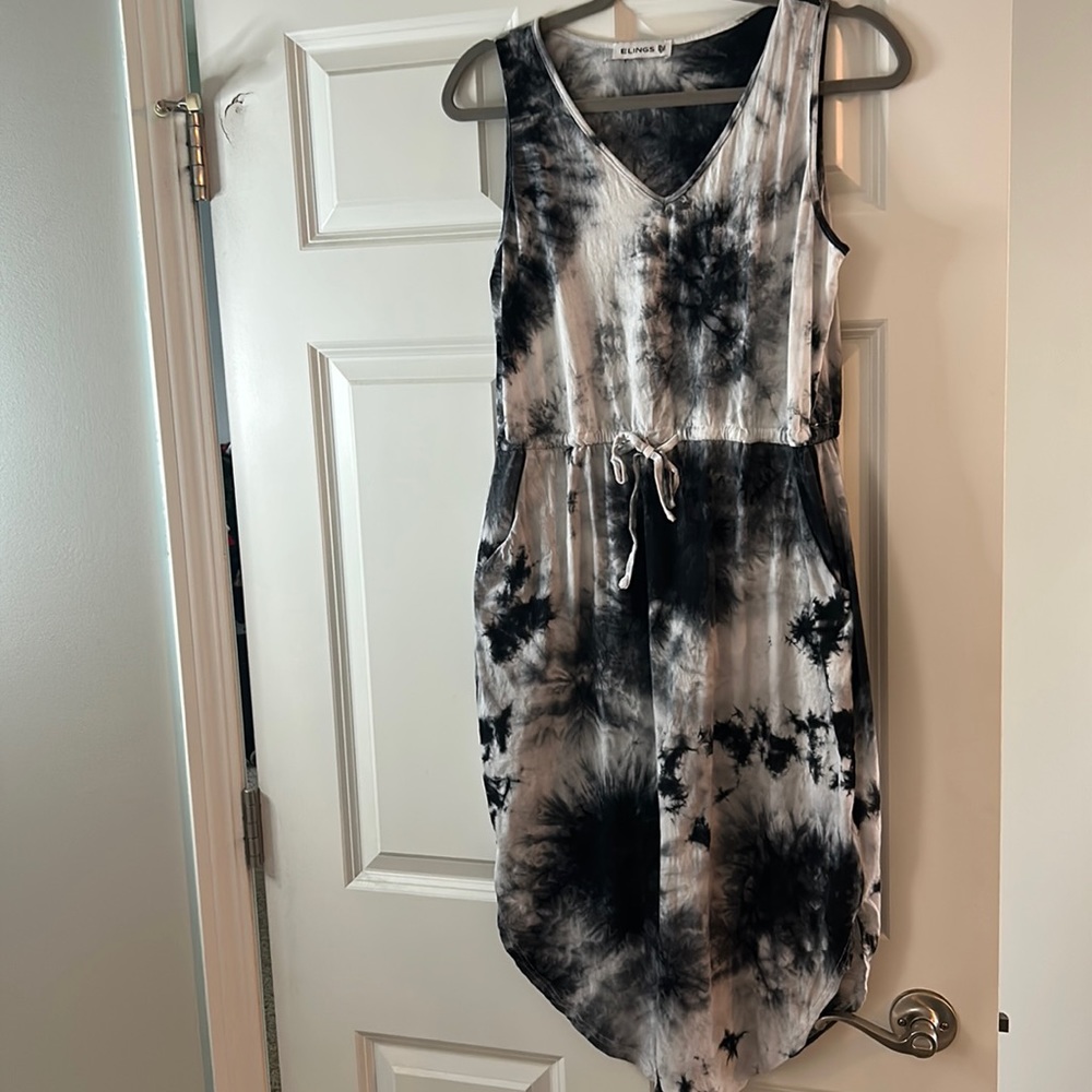 Size large tie dye cotton dress